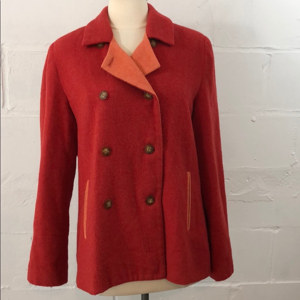 Saks Fifth Avenue Wool Blend Double Breasted Jacket